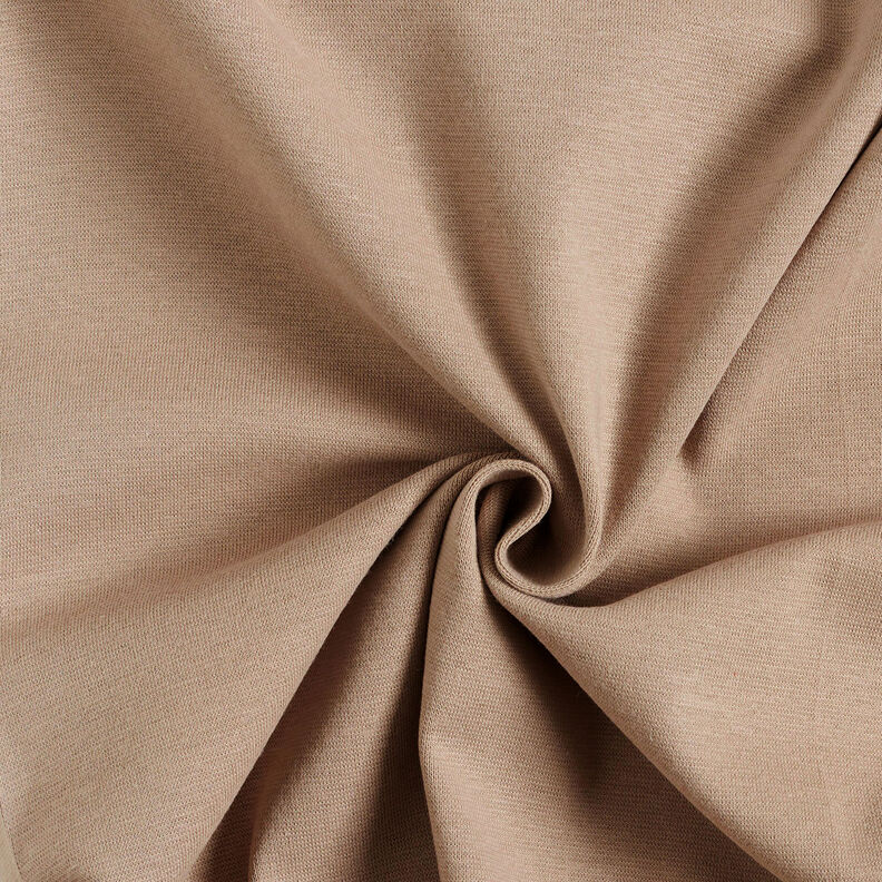 GOTS Bord-côtes coton | Tula – beige,  image number 1