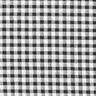 Seersucker à gros carreaux vichy – blanc/noir,  thumbnail number 1