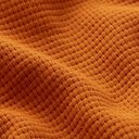 Mini Jersey de coton gaufré uni – terre cuite, 