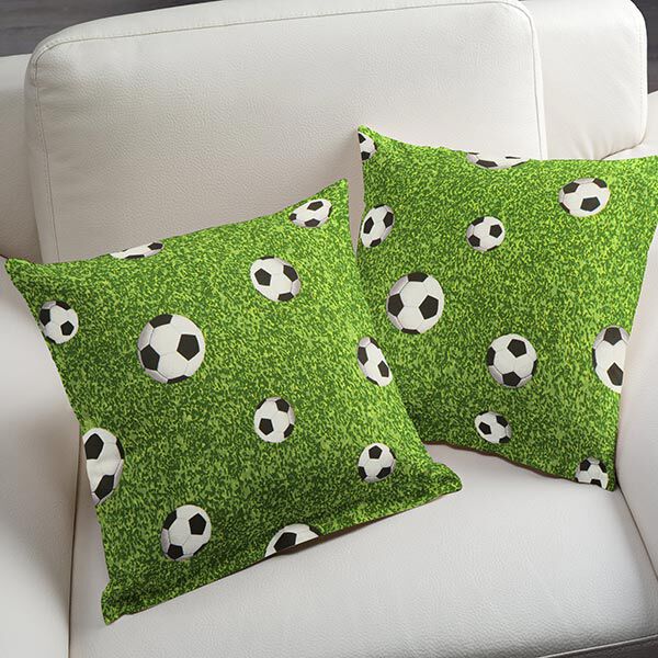 Tissu de décoration Canvas Terrain de football – vert,  image number 6