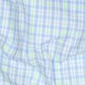 Seersucker Coton mélangé Carreau – bleu clair/vert fluo,  thumbnail number 2