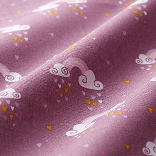 Popeline coton Arcs-en-ciel – violet pastel, 