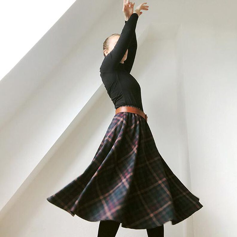 Carreau écossais Stretch – navy,  image number 4