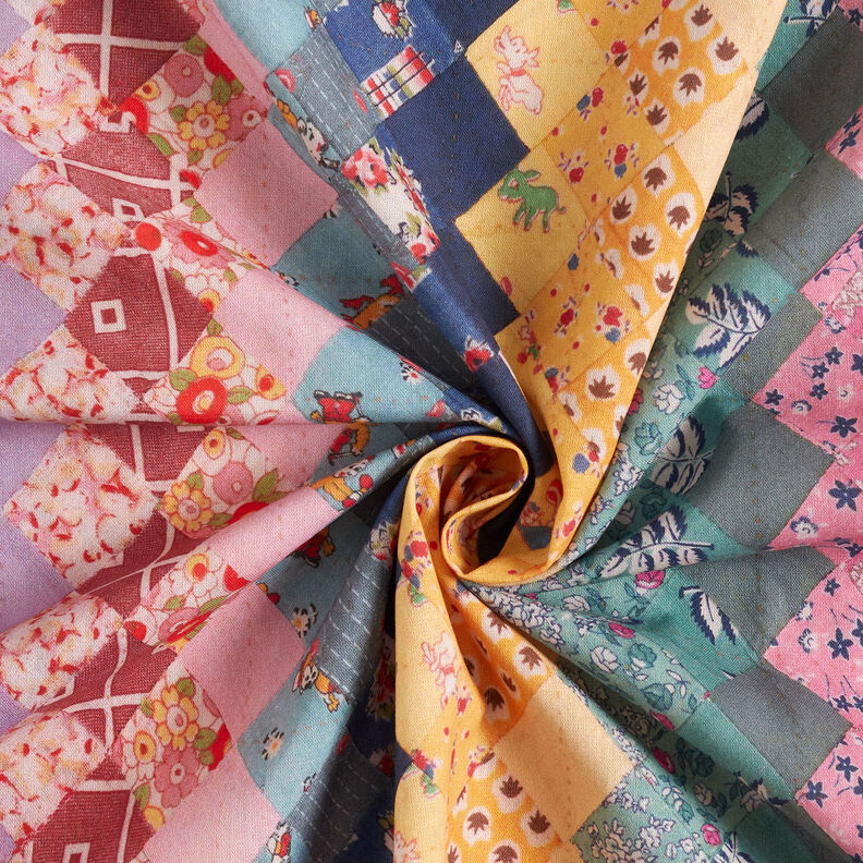 GOTS Batiste de coton Mélange de motifs avec dégradé de couleurs | TCC x LOOKS by Wolfgang Joop –,  image number 4