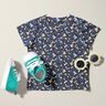 Jersey coton Mille-fleurs – bleu nuit,  thumbnail number 5