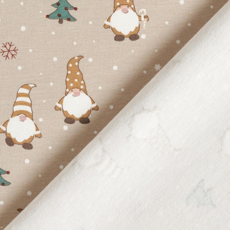Jersey coton Lutins dans la neige – amande, image number 4