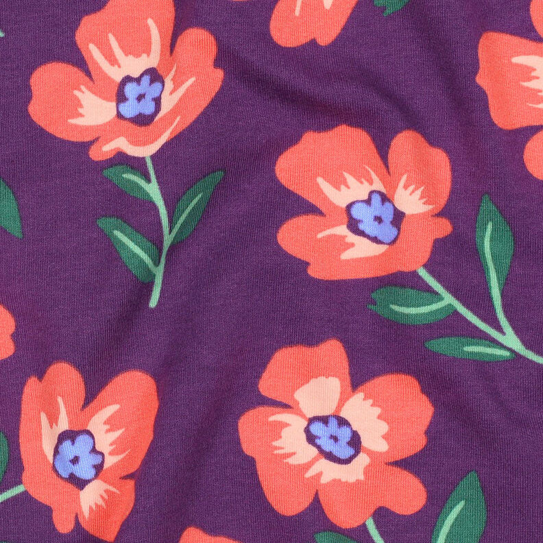 Sweatshirt gratté Fleurs | by Poppy – lilas rouge/homard, image number 2