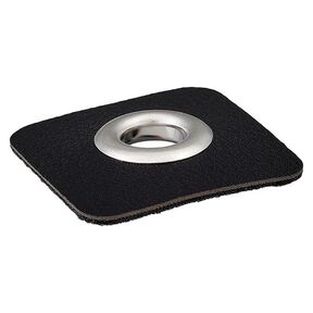 Œillet sur patch Similicuir [ 8 mm ] – noir/argent, 