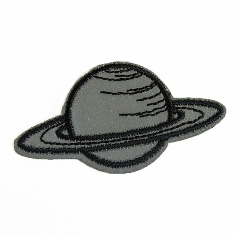 Application Planète réfléchissante [ 6,9 x 3,6 cm ] – argent,  image number 1