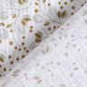 Tissu double gaze de coton Motif floral abstrait – blanc/jaune olive,  thumbnail number 4