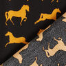 Crêpe de viscose Chevaux – noir/moutarde,  thumbnail number 4