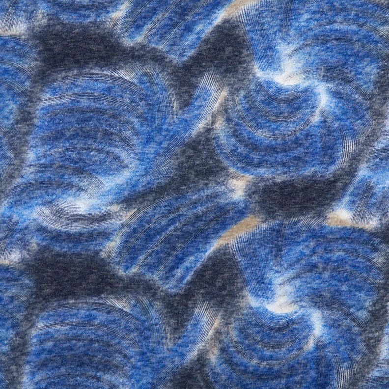 Maille fine grattée Batik – bleu marine/bleu nuit,  image number 1