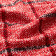 Bouclé pour manteau Carreaux – rouge,  thumbnail number 2