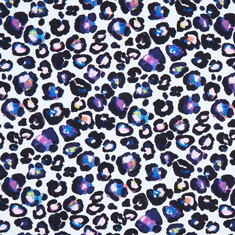 Jersey coton Motif léopard fluo Impression numérique – écru,  image number 1