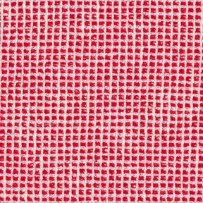Coton mélangé bouclé structuré – rouge/blanc, 