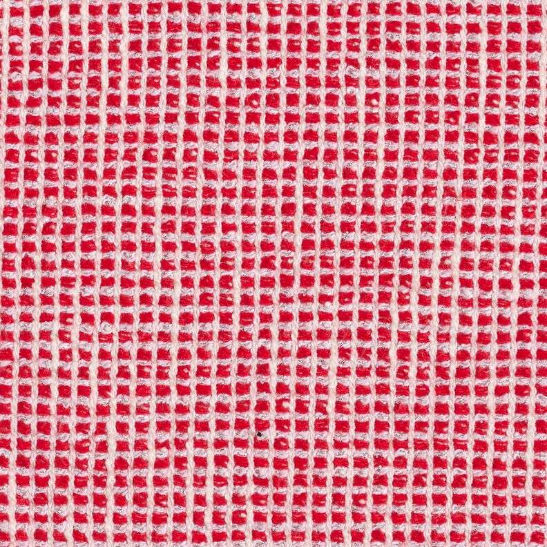 Coton mélangé bouclé structuré – rouge/blanc,  image number 1