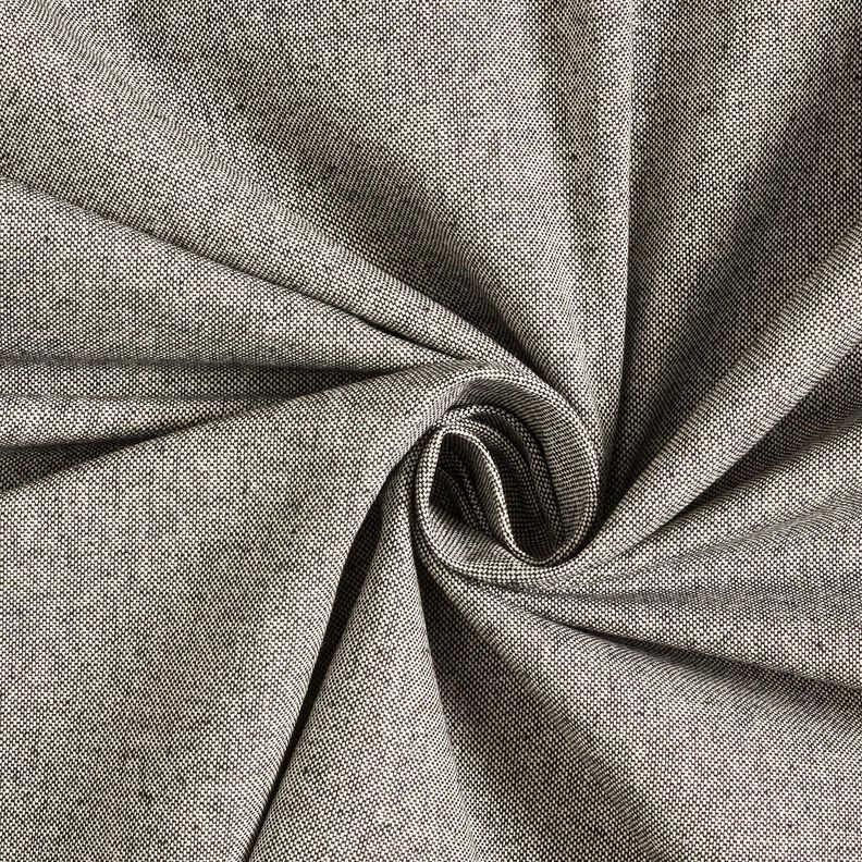 Tissu de décoration Semi-panama bicolore – noir/nature, image number 1