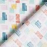 Tissu en coton Cretonne formes hachurées – argent/violet pastel,  thumbnail number 4
