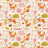 Tissu en coton Cretonne Renards des prés – blanc,  thumbnail number 1