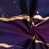 Jersey coton Marbre de rêve | Glitzerpüppi  – lilas rouge/or ancien,  thumbnail number 3