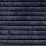 Fausse fourrure à larges rayures horizontales – bleu nuit,  thumbnail number 1