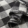 Tissu pour manteau à double carreaux – noir/blanc,  thumbnail number 3