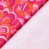 Tissus pour maillot de bain Boucles abstraites – rose intense/orange,  thumbnail number 4
