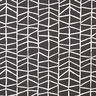 Tissu de décoration Semi-panama Lignes abstraites – ivoire/noir,  thumbnail number 1