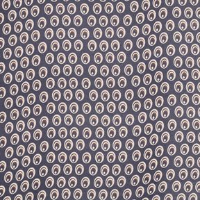 Chiffon œil de paon – bleu marine/bleu marine, 