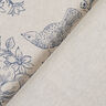 Tissu de décoration Semi-panama Paons romantiques – nature/bleu,  thumbnail number 4