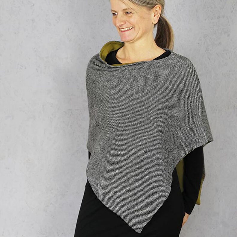 Poncho asymétrique réversible FRAU PENNY | Patron prêt à découper | Taille unique,  image number 3