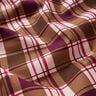 Tissu de décoration Semi-panama Carreaux colorés – mocca/raisin,  thumbnail number 2