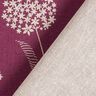 Tissu de décoration Semi-panama pissenlit – nature/bordeaux,  thumbnail number 5