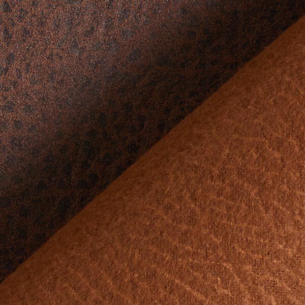 Tissu de revêtement Imitation cuir – marron foncé,  image number 3