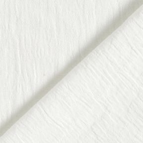 Tissu double gaze de coton Jacquard Fleurs – écru, 