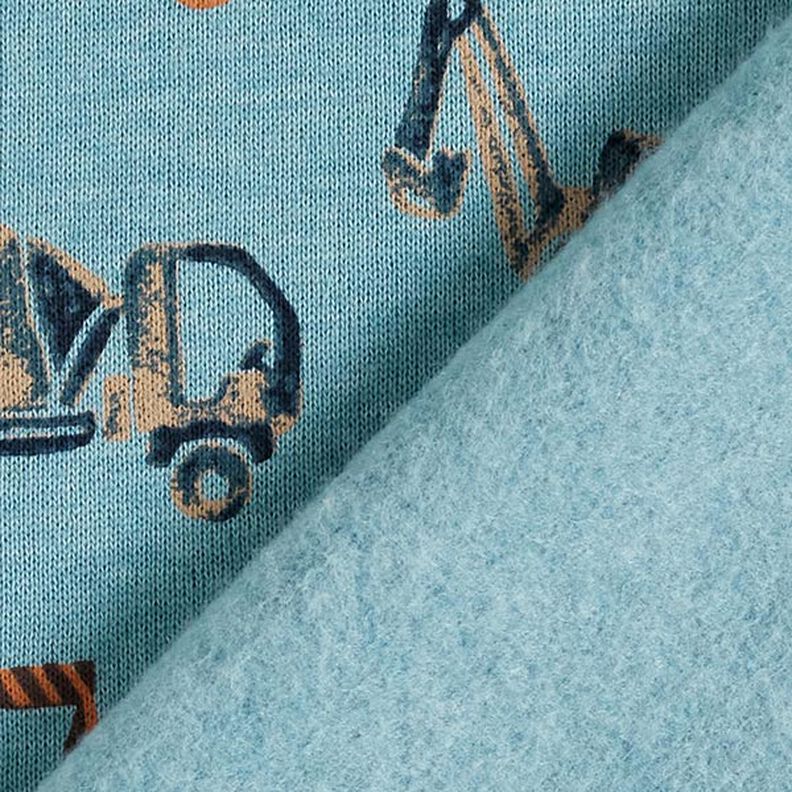 Sweatshirt gratté Véhicules de chantier | by Poppy – gris bleu,  image number 4