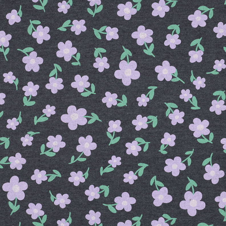 Sweatshirt Fleurs | by Poppy – anthracite/mauve,  image number 1