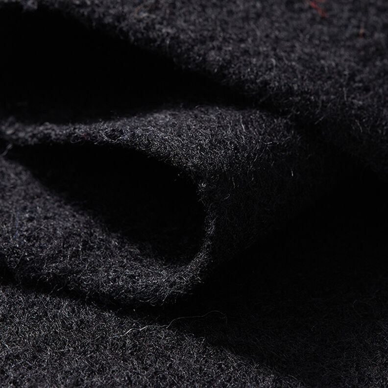 Loden de laine foulé – noir,  image number 4