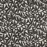 Tissu de décoration Semi-panama Feuilles sobres – noir/nature,  thumbnail number 1