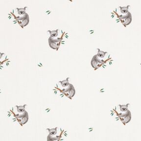 GOTS Jersey coton Koala Impression numérique – ivoire, 