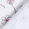 Tissu double gaze de coton Coquelicots peints – blanc/noir,  thumbnail number 4
