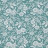 Tissu en coton Cretonne Jardin fleuri – pétrole légère/blanc,  thumbnail number 1