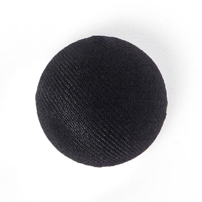 Bouton semi - sphérique recouvert Gloss - noir,  image number 1