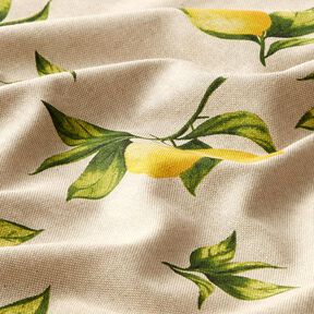 Tissu de décoration Semi-panama Citrons – nature, 