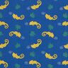 Jersey coton Caméléon – bleu jean/vert tilleul,  thumbnail number 1