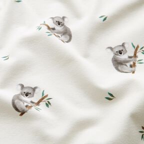 GOTS Jersey coton Koala Impression numérique – ivoire, 
