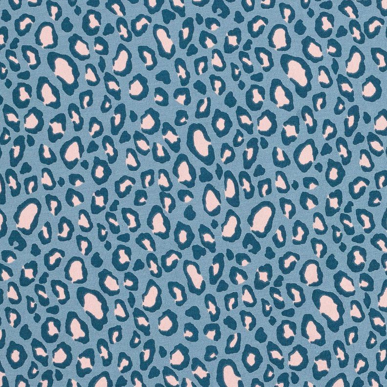 Sweat doux Motif léopard – bleu jean,  image number 1