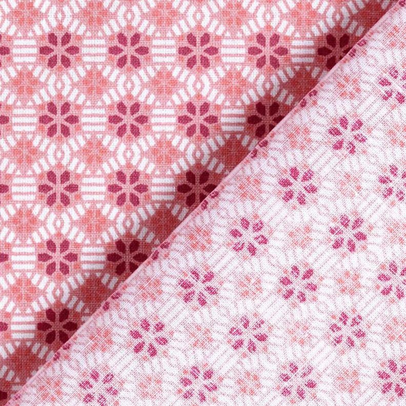Tissu en coton cretonne Kaléidoscope – vieux rose,  image number 5