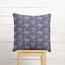 Tissu en coton Cretonne Mandala fleuri – blanc/bleu nuit,  thumbnail number 7