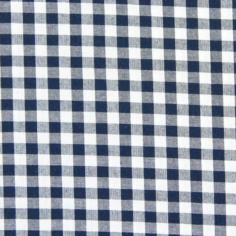 Tissu en coton Vichy - 1 cm – navy,  image number 1